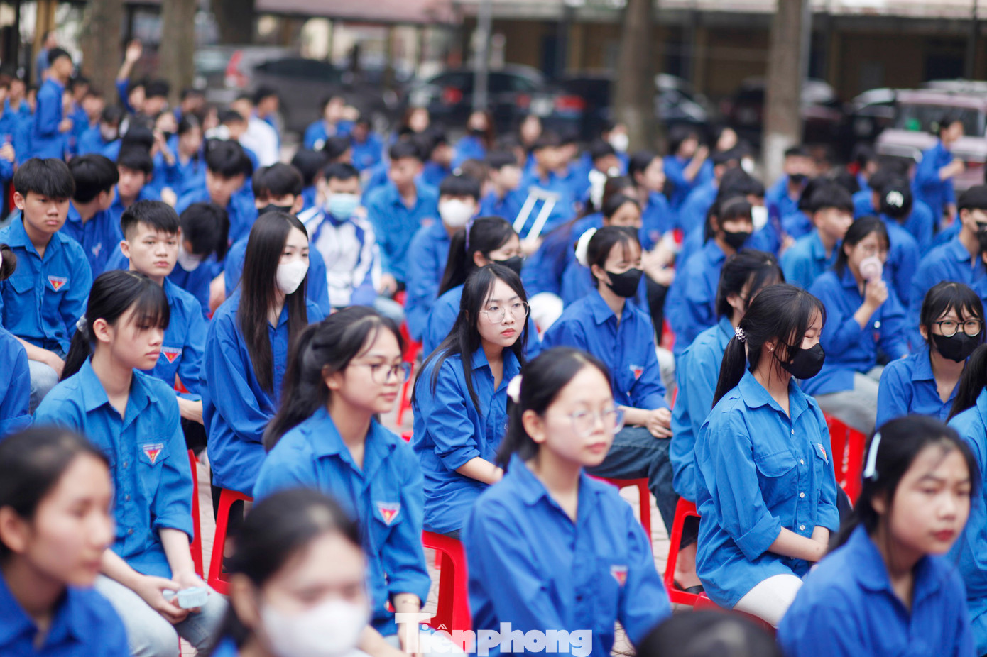 Hơn 1.000 đoàn viên dự chương trình. Ảnh: Nguyễn Thắng