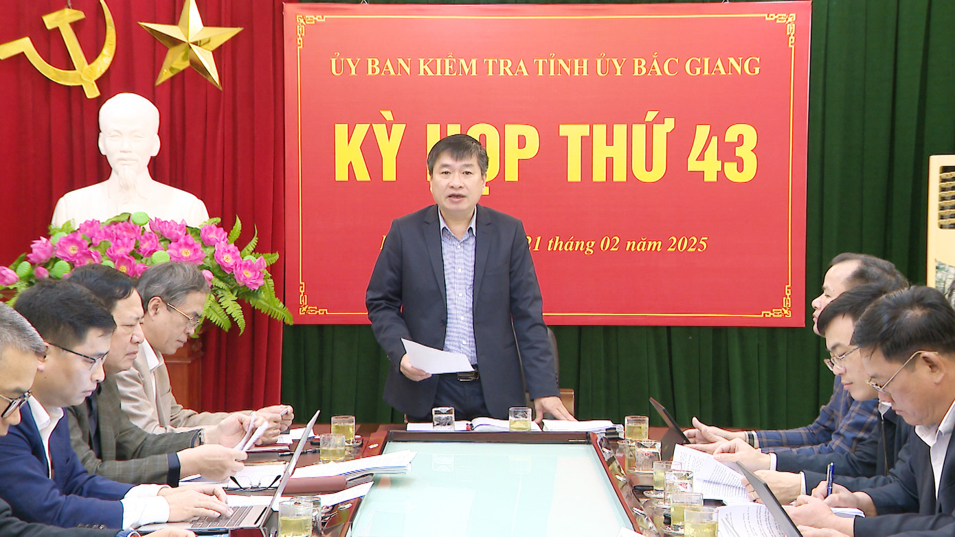 UBKT Tỉnh ủy Bắc Giang họp lần thứ 43. UBKT Tỉnh ủy Bắc Giang họp lần thứ 43.
