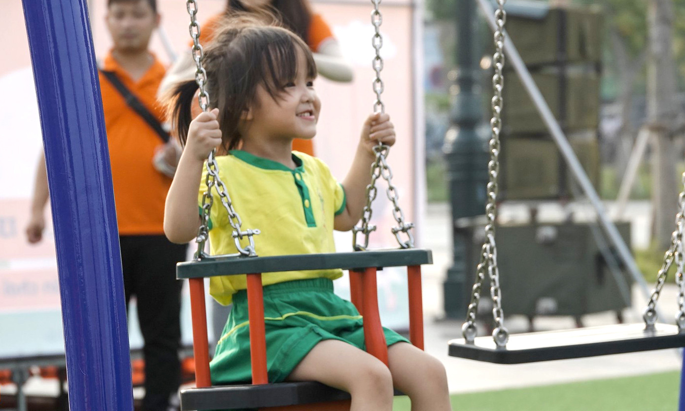 Khánh thành sân chơi miễn phí từ hành trình chinh phục 13 vòng Trái đất ảnh 1