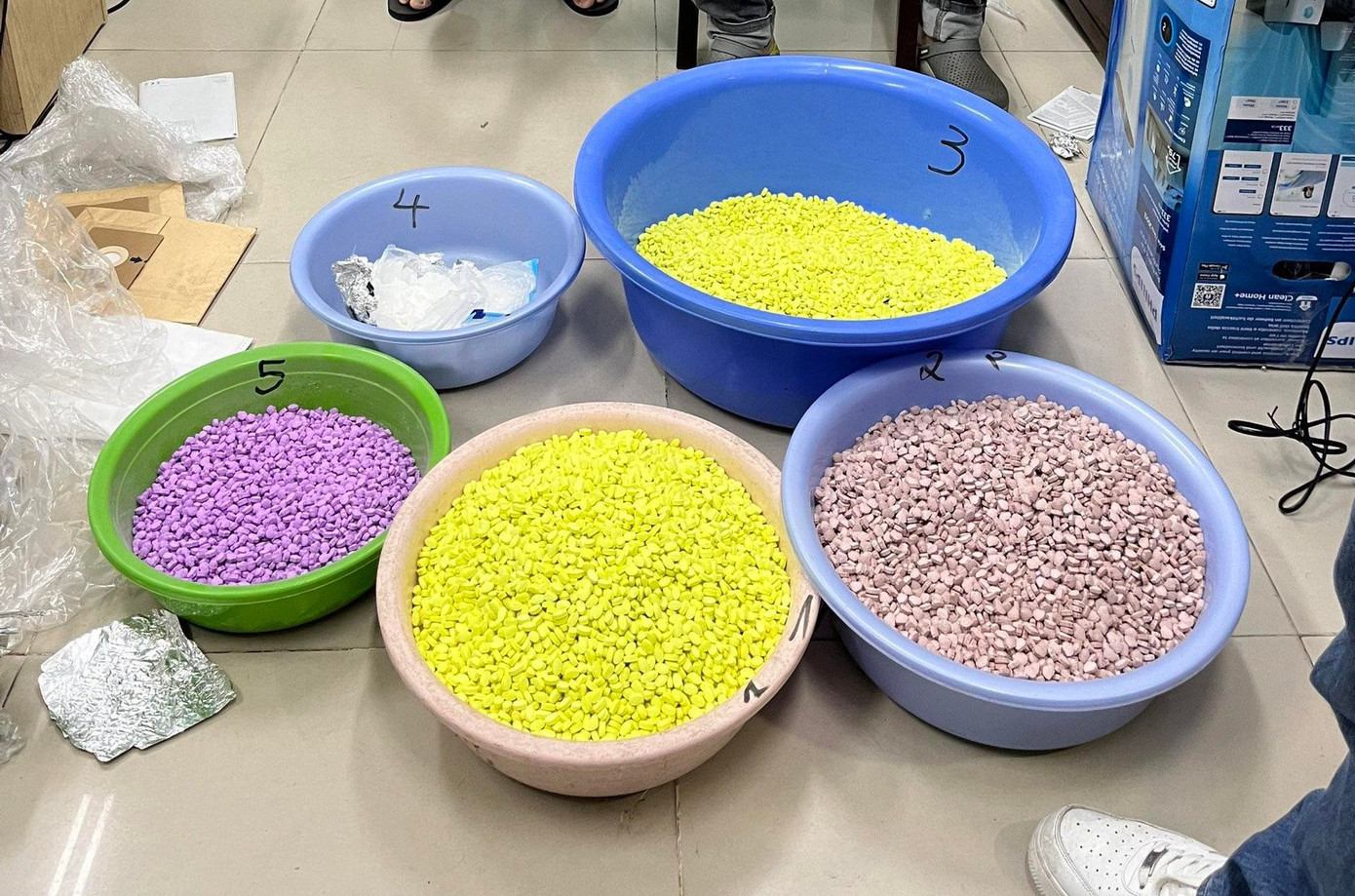 Ma tuý bị thu giữ.