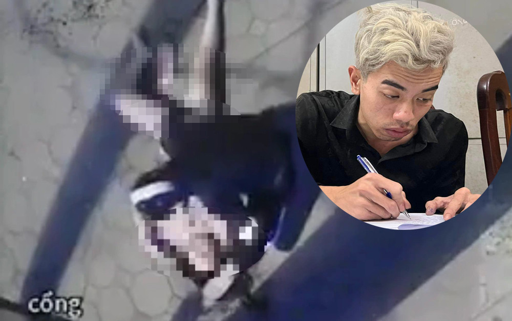 Đối tượng Thành (ảnh nhỏ) và hình ảnh camera ghi lại.