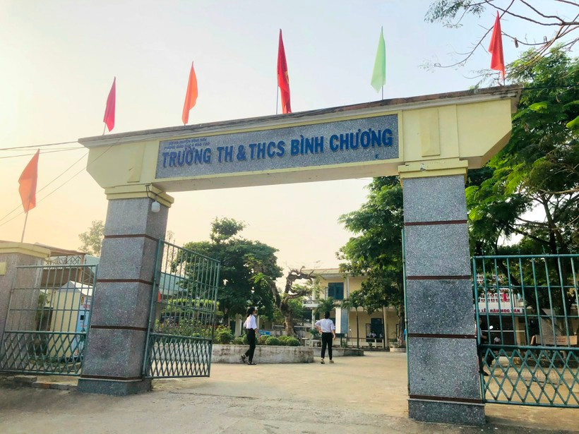 Trường TH&THCS xã Bình Chương. Ảnh: GDTĐ. Trường TH&THCS xã Bình Chương. Ảnh: GDTĐ.
