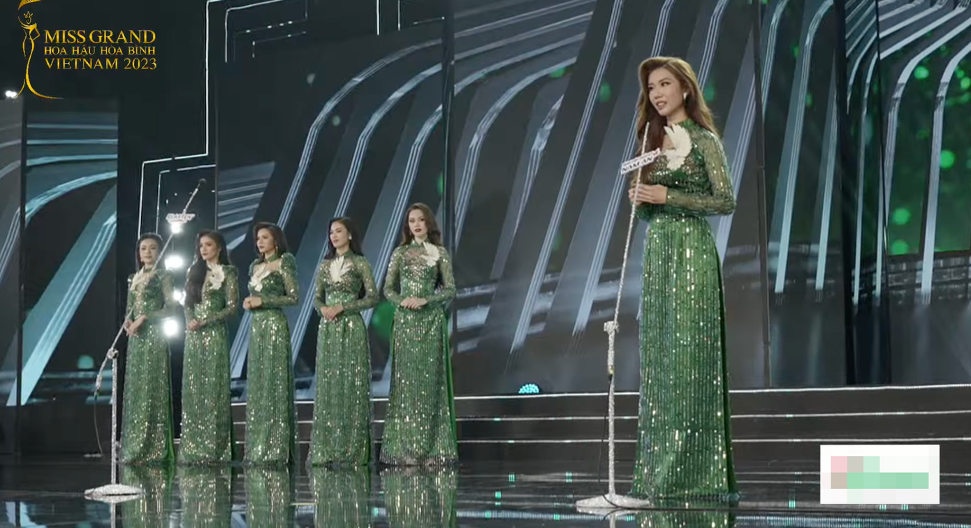 Top 10 thi Thuyết trình về hòa bình. Đây cũng là điểm đặc trưng của Miss Grand.