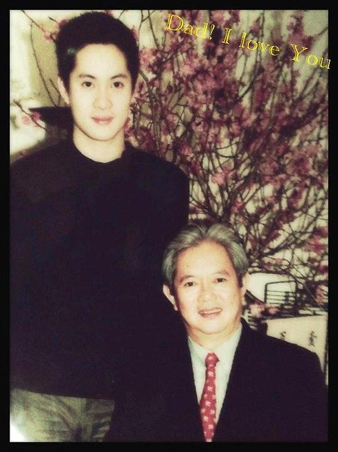 Hai cha con lúc P.GS Tôn Thất Bách còn đương thời