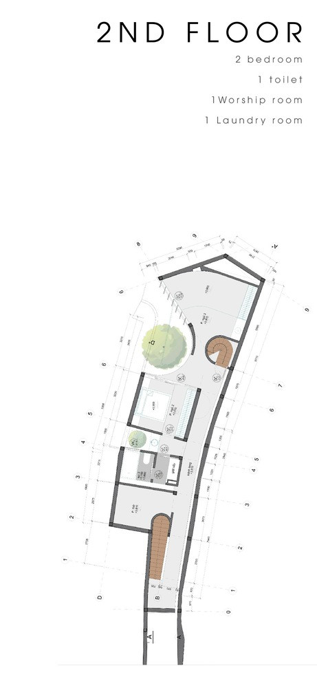 Ngôi nhà này được xây dựng trên lô đất dài và hẹp nên được đặt tên là Ngõ. “Ngõ là gạch nối giữa trong và ngoài, công và tư, tuổi thơ và tuổi trưởng thành”, nhóm KTS của DOG House bày tỏ. Ngôi nhà này được xây dựng trên lô đất dài và hẹp nên được đặt tên là Ngõ. “Ngõ là gạch nối giữa trong và ngoài, công và tư, tuổi thơ và tuổi trưởng thành”, nhóm KTS của DOG House bày tỏ.