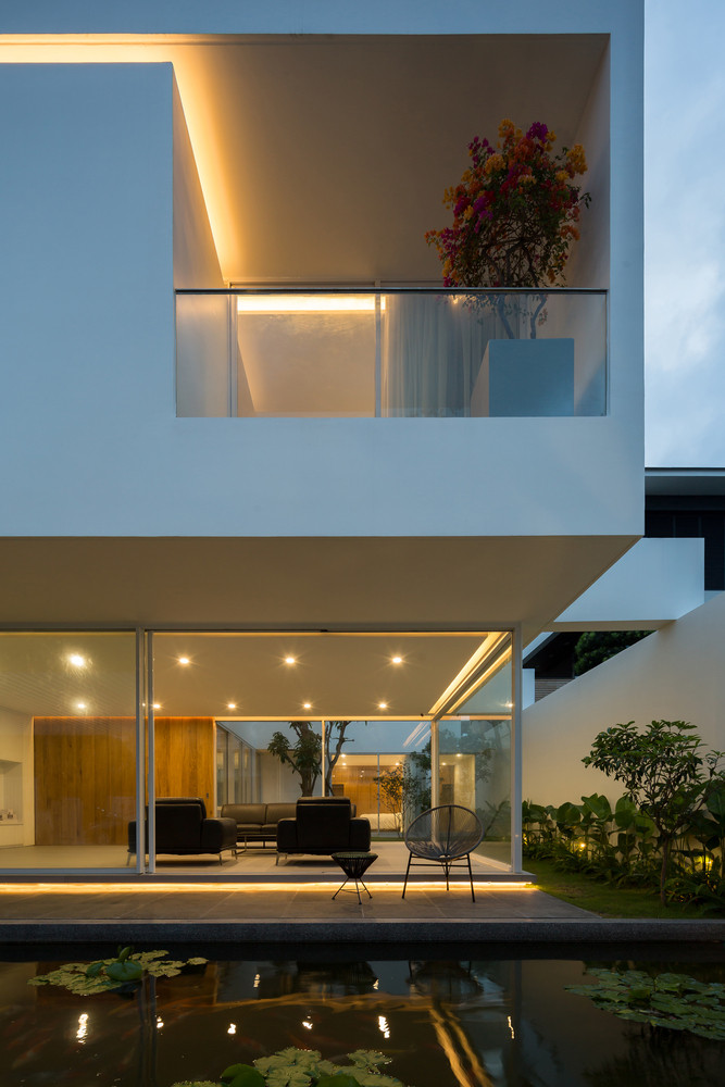 Sự kết nối không gian mang đến sự tương tác cho các thành viên trong nhà. Sự kết nối không gian mang đến sự tương tác cho các thành viên trong nhà.