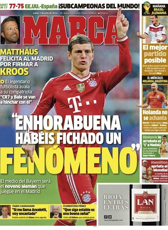 Báo Tây Ban Nha: Real chính thức sở hữu Toni Kroos ảnh 1