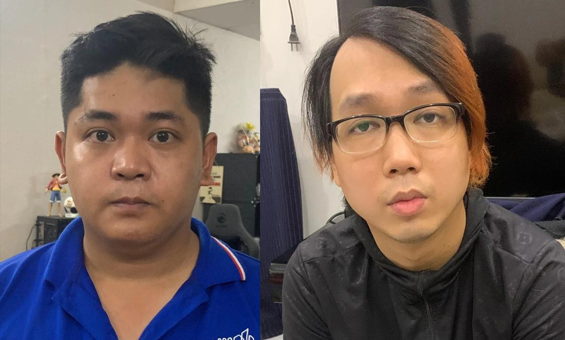 Hai nghi phạm có vai trò cầm đầu đường dây. Ảnh: Công an TPHCM Hai nghi phạm có vai trò cầm đầu đường dây. Ảnh: Công an TPHCM