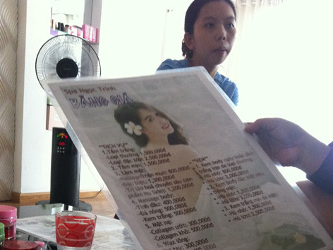 Quảng cáo tắm trắng bằng nhiều phương pháp không được cấp phép