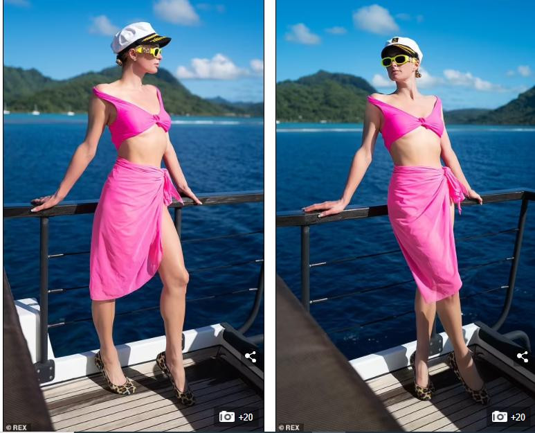 Paris Hilton thả dáng tuyệt đẹp với bộ đồ màu hồng cánh sen trên du thuyền sang trọng. Paris Hilton thả dáng tuyệt đẹp với bộ đồ màu hồng cánh sen trên du thuyền sang trọng.