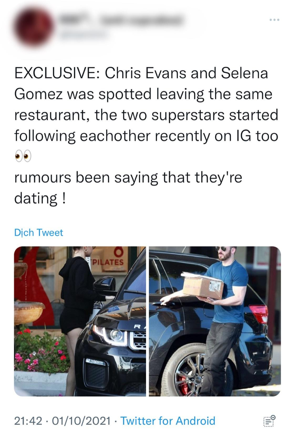 Bức ảnh được cho là cảnh cặp đôi cùng nhau đi ăn ở nhà hàng được chụp tại hai địa điểm hoàn toàn khác nhau. (Nguồn: Twitter) Bức ảnh được cho là cảnh cặp đôi cùng nhau đi ăn ở nhà hàng được chụp tại hai địa điểm hoàn toàn khác nhau. (Nguồn: Twitter)