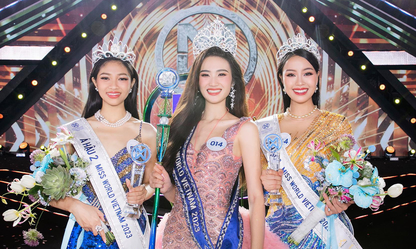 Top 3 Miss World Vietnam 2023. Top 3 Miss World Vietnam 2023.