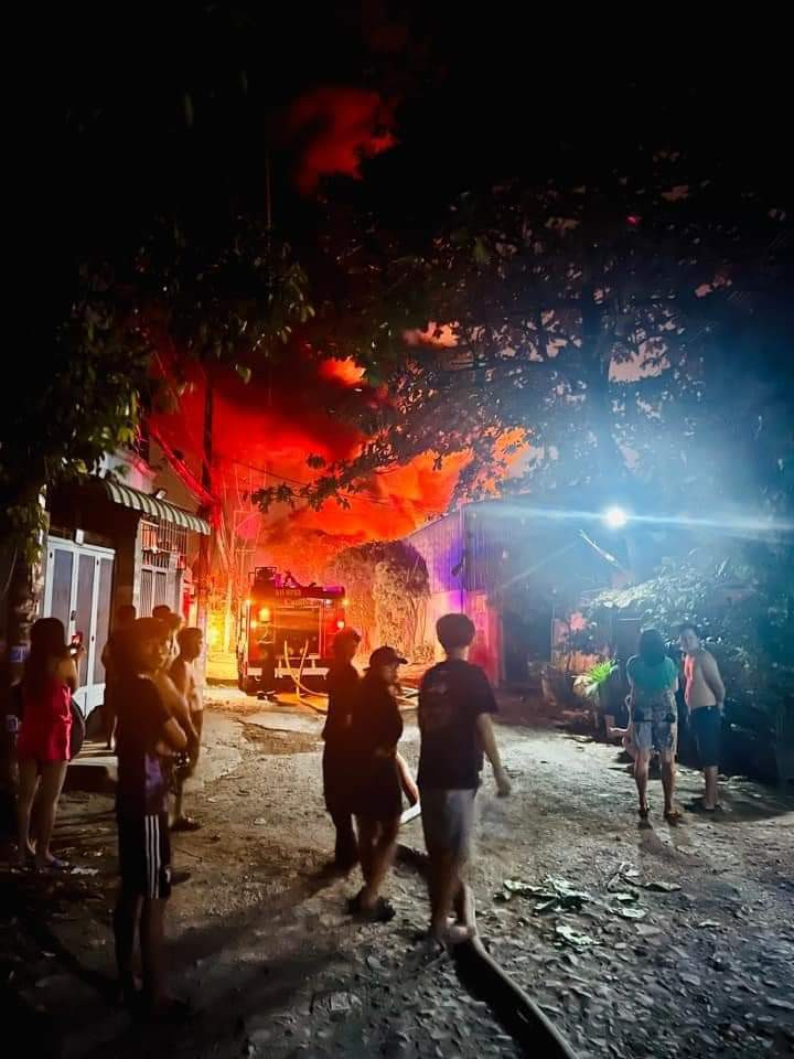 Hiện trường vụ cháy.