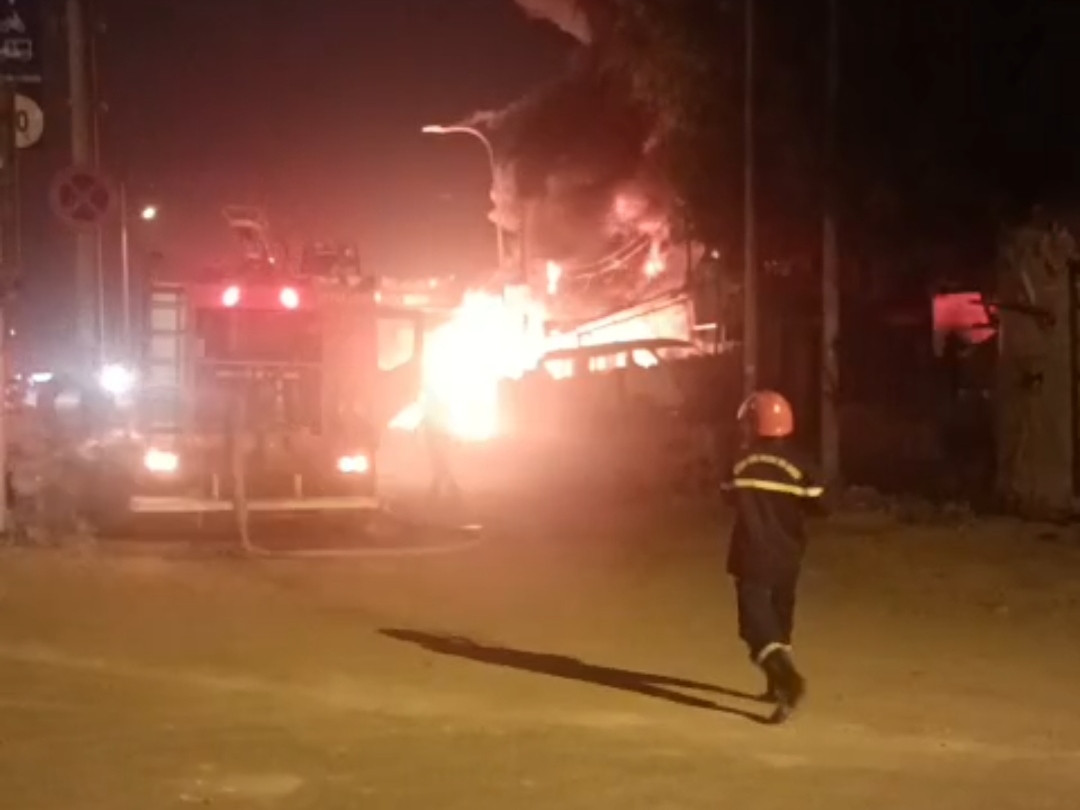 Hiện trường vụ cháy.