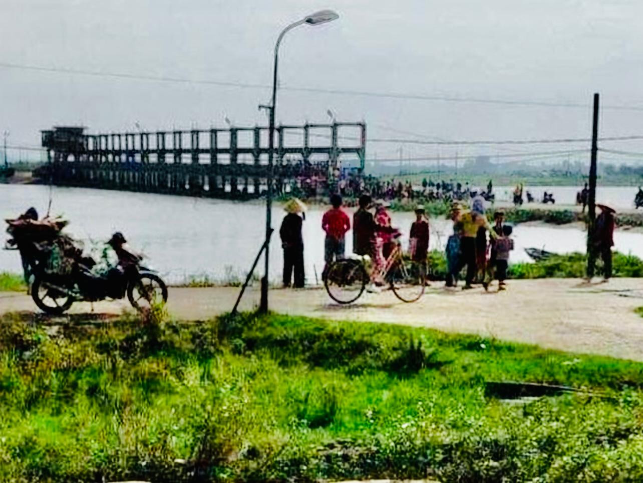 Hiện trường thai phụ tử vong do đuối nước