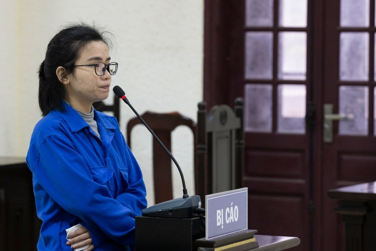 Phan Thị Tình tại phiên tòa ngày 21/12/2022