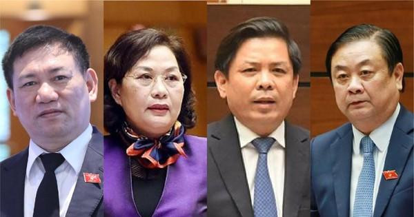 Bốn tư lệnh ngành được lựa chọn chất vấn tại kỳ họp thứ ba