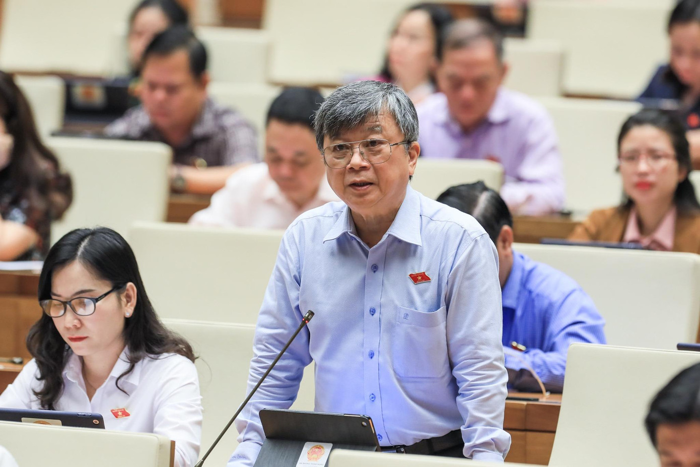 Đại biểu Trương Trọng Nghĩa, đoàn TPHCM. (Ảnh Như Ý)