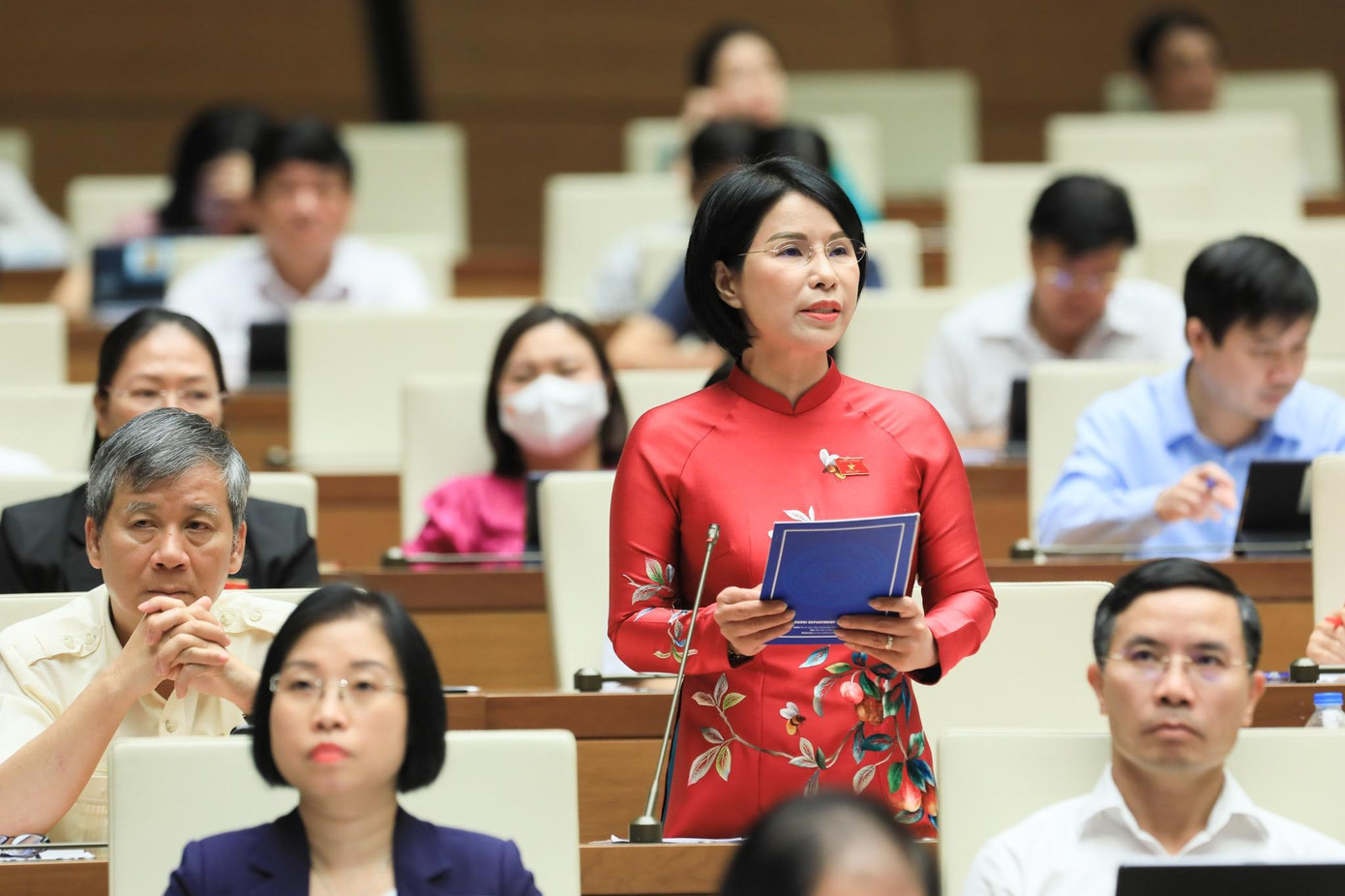 Đại biểu Trần Thị Nhị Hà, Giám đốc Sở Y tế Hà Nội. Ảnh: Như Ý