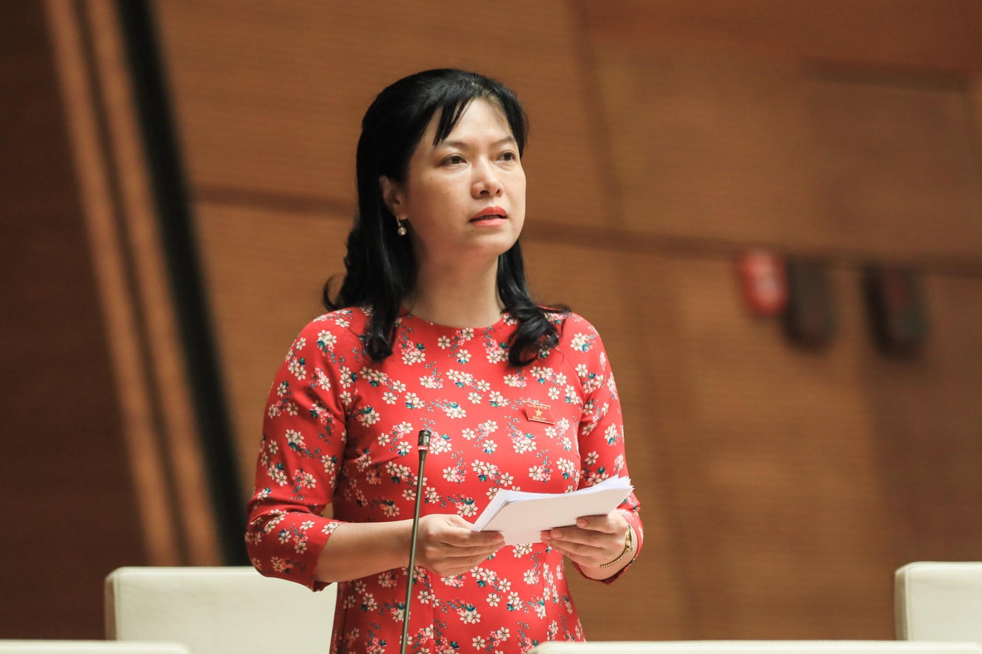 Đại biểu Tạ Thị Yên. Ảnh Như Ý