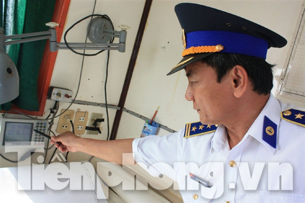 Thượng tá Lý Ngọc Minh xác nhận vị trí tọa độ 16, 30 độ Vĩ Bắc - 111,06 độ Kinh Đông trên vùng biển Hoàng Sa