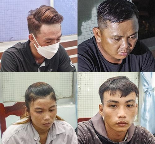 Nhóm nghi phạm trộm 16 tấn sắt tại dự án cao tốc Bắc Nam. Ảnh công an cung cấp. Nhóm nghi phạm trộm 16 tấn sắt tại dự án cao tốc Bắc Nam. Ảnh công an cung cấp.