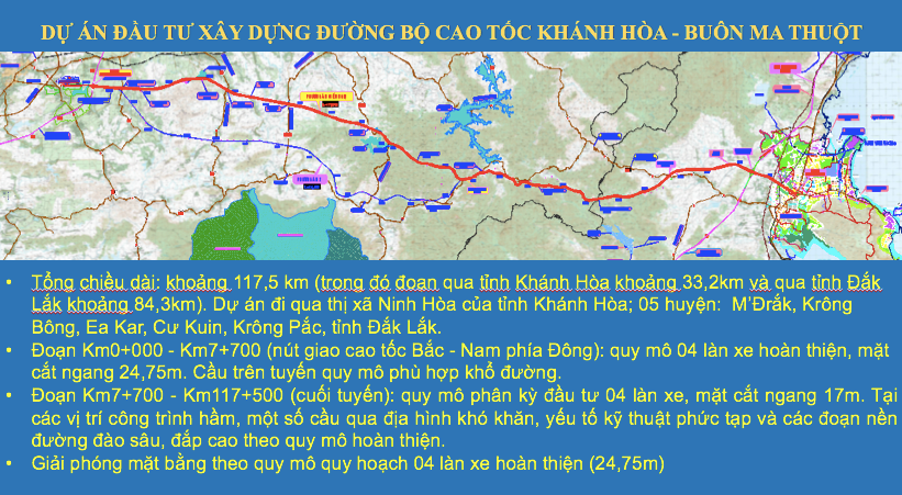 Quy mô dự kiến của tuyến cao tốc Khánh Hoà - Buôn Ma Thuột. Ảnh CÔNG HOAN. Quy mô dự kiến của tuyến cao tốc Khánh Hoà - Buôn Ma Thuột. Ảnh CÔNG HOAN.