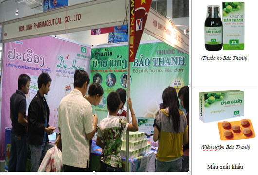 Thuốc ho Bảo Thanh tham gia Hội chợ tại Lào