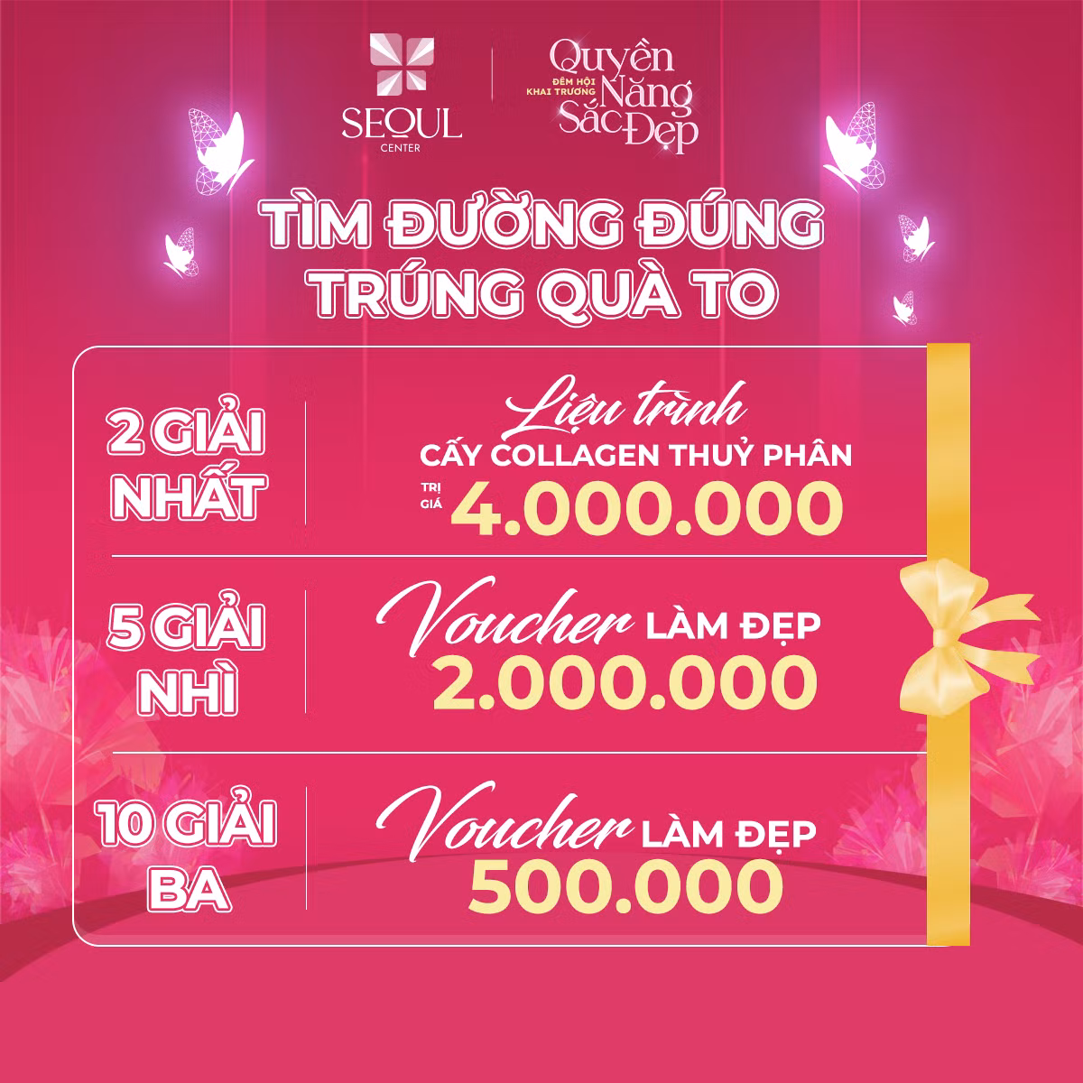 Khách hàng có cơ hội nhận nhiều giải thưởng hấp dẫn