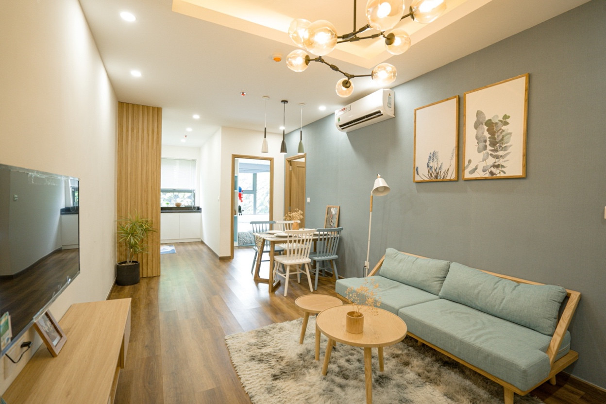 Căn hộ hoàn thiện nội thất tại The Ori Garden