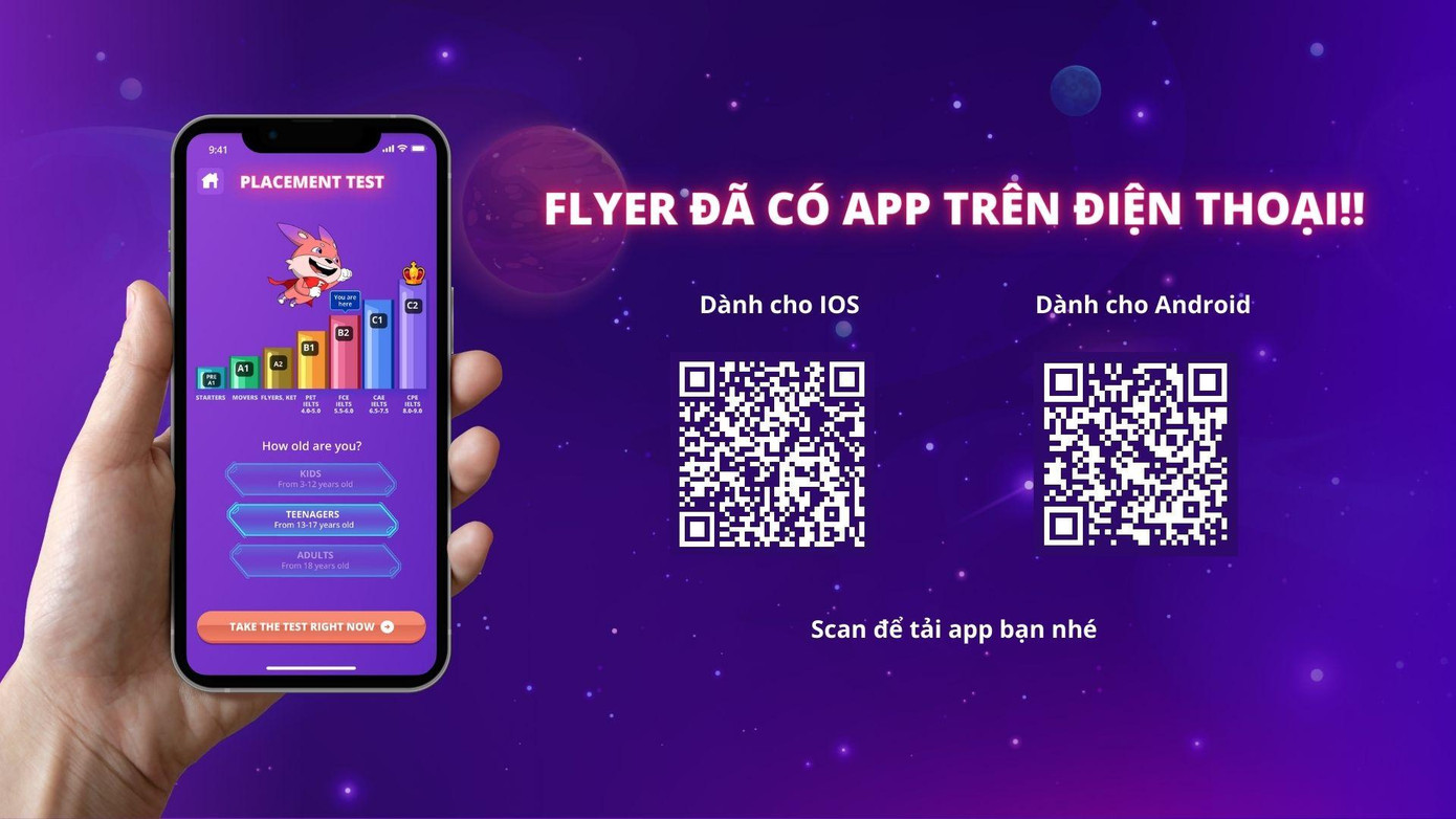 FLYER ra mắt phiên bản app mobile phòng thi ảo