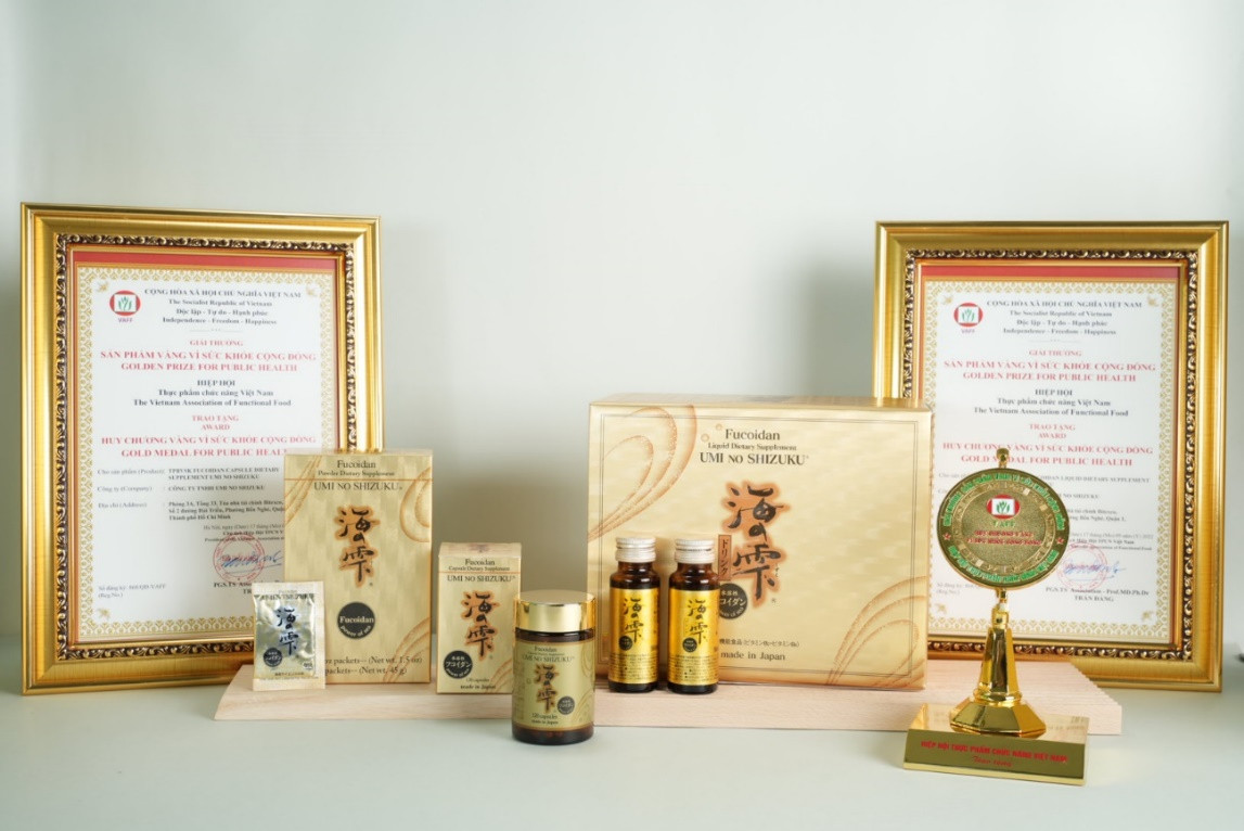 Sản phẩm được nhập khẩu từ Nhật Bản và phân phối bởi Công ty TNHH Umi No Shizuku (Ảnh: Umi No Shizuku).