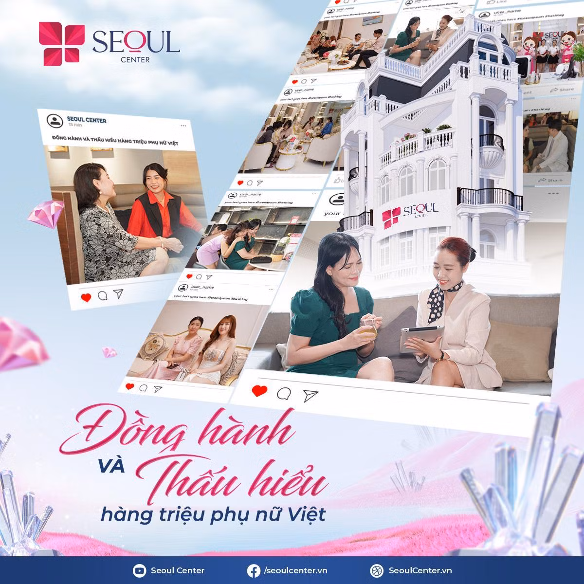 Seoul Center với sứ mệnh “Phụng sự từ tâm” cùng đồng hành và thấu hiểu khách hàng