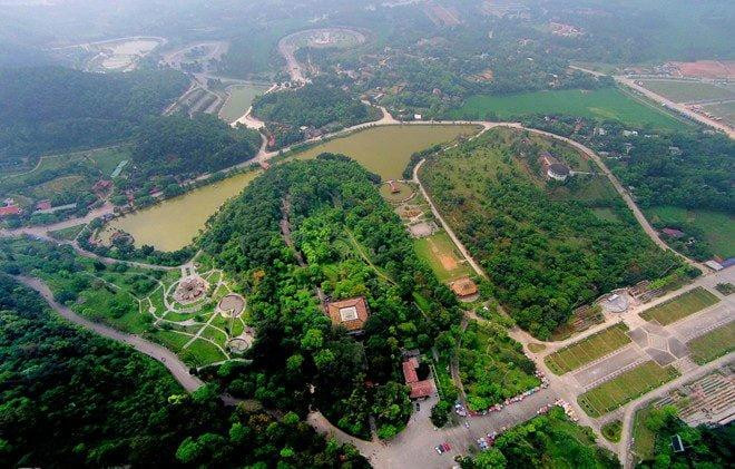 Vẻ đẹp của quần thể di tích Đền Hùng (Phú Thọ) từ trên cao