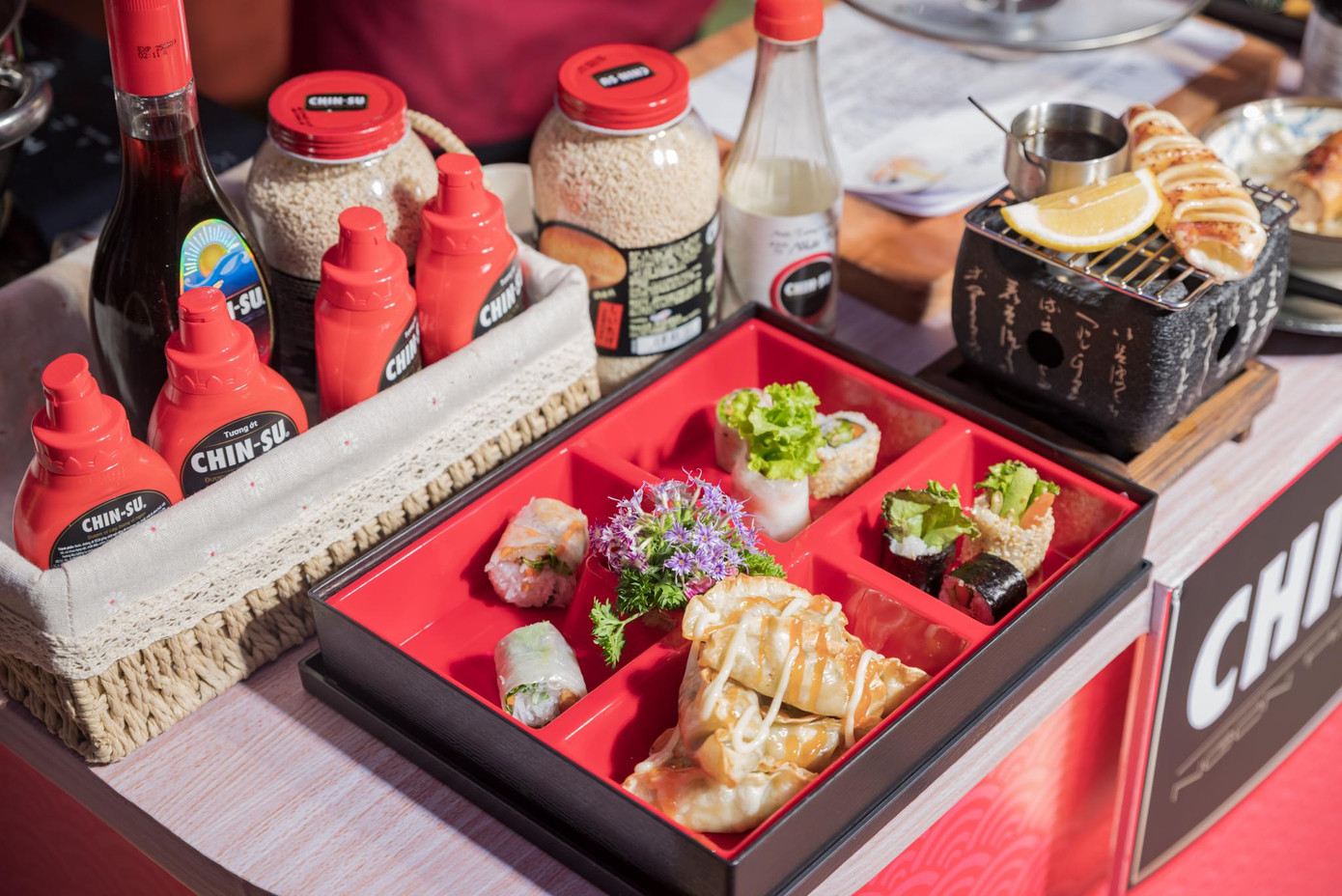 Bộ gia vị Chin-su chuẩn vị Nhật hứa hẹn mang đến những trải nghiệm tuyệt vời cho thực khách tại HCMC Export 2023.