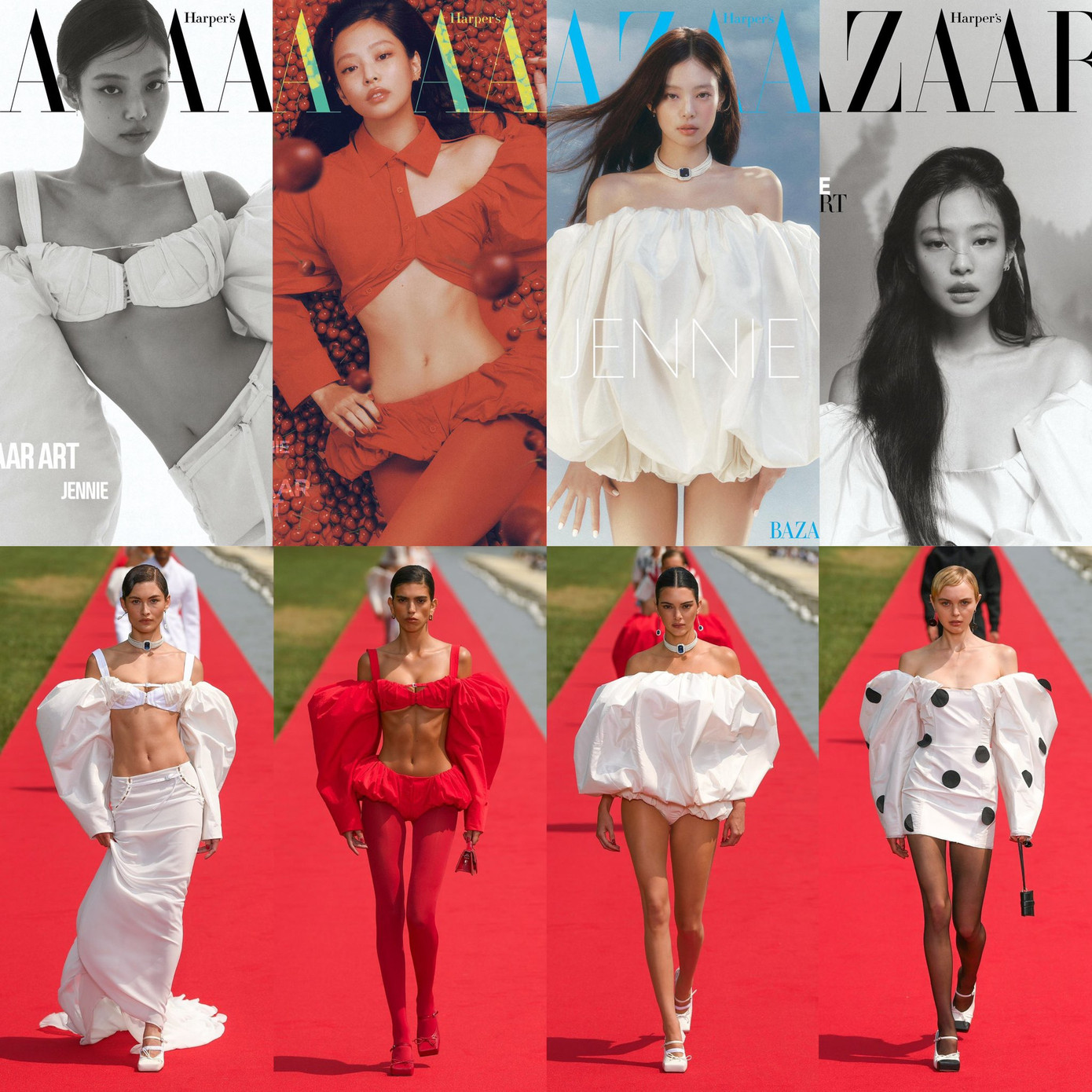 Jennie diện trang phục trong BST Thu Đông Ready to Wear 2023 của Jacquemus.