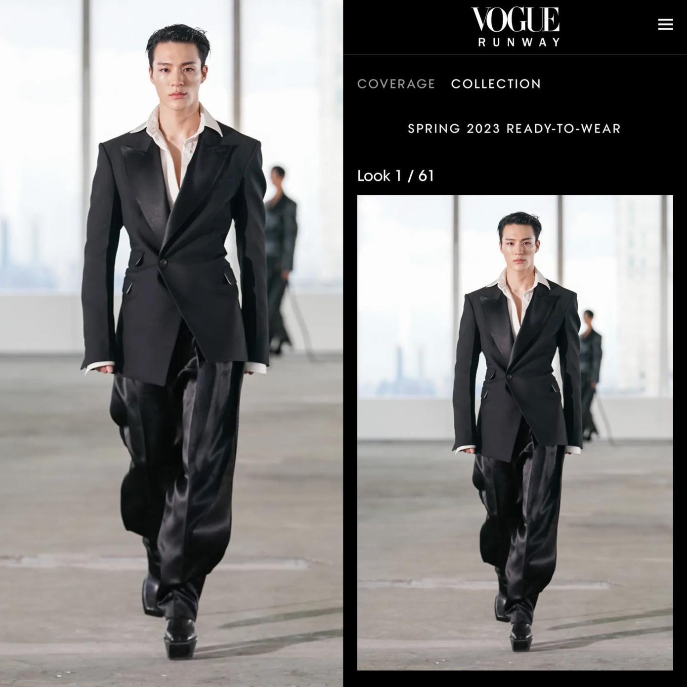 Jeno NCT là nam idol K-pop đầu tiên catwalk mở màn cho Tuần Lễ Thời Trang New York. Nam thần tượng góp mặt trong bộ sưu tập Peter Do Xuân Hè 2023.