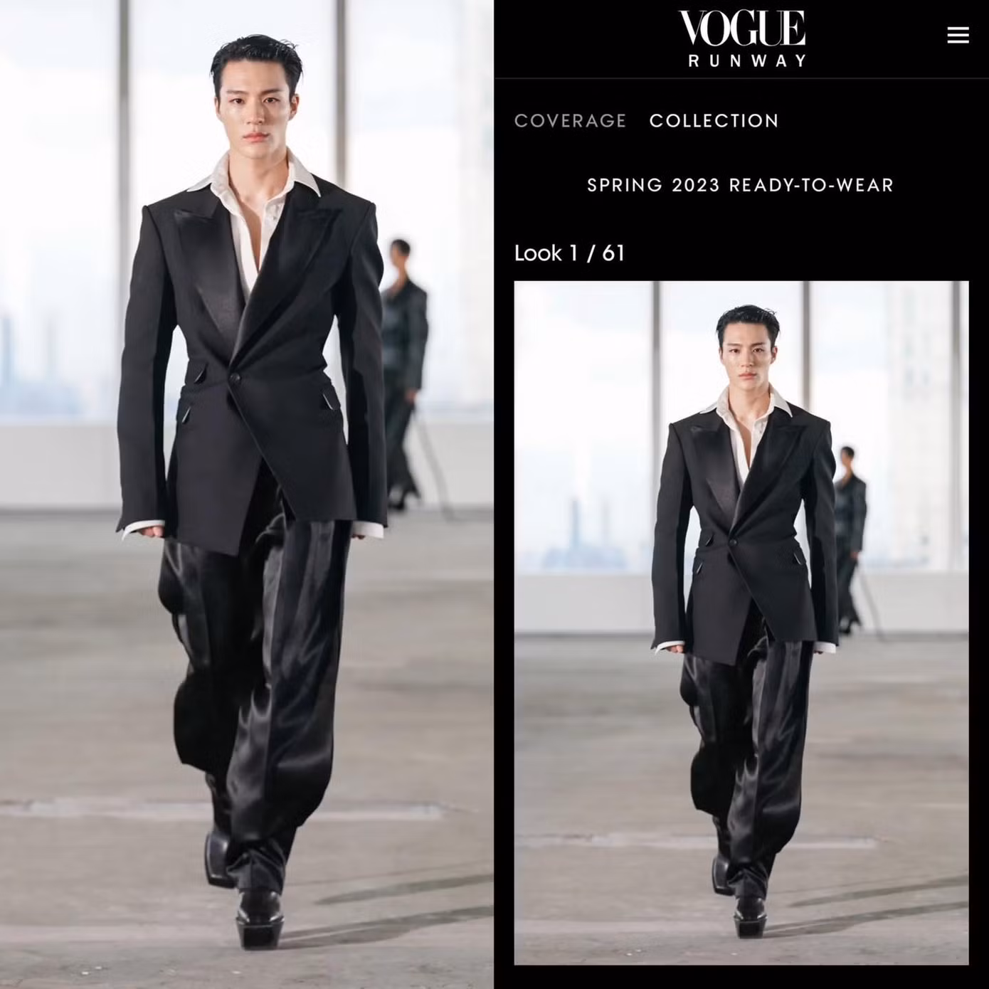 Jeno NCT là nam idol K-pop đầu tiên catwalk mở màn cho Tuần Lễ Thời Trang New York. Nam thần tượng góp mặt trong bộ sưu tập Peter Do Xuân Hè 2023.