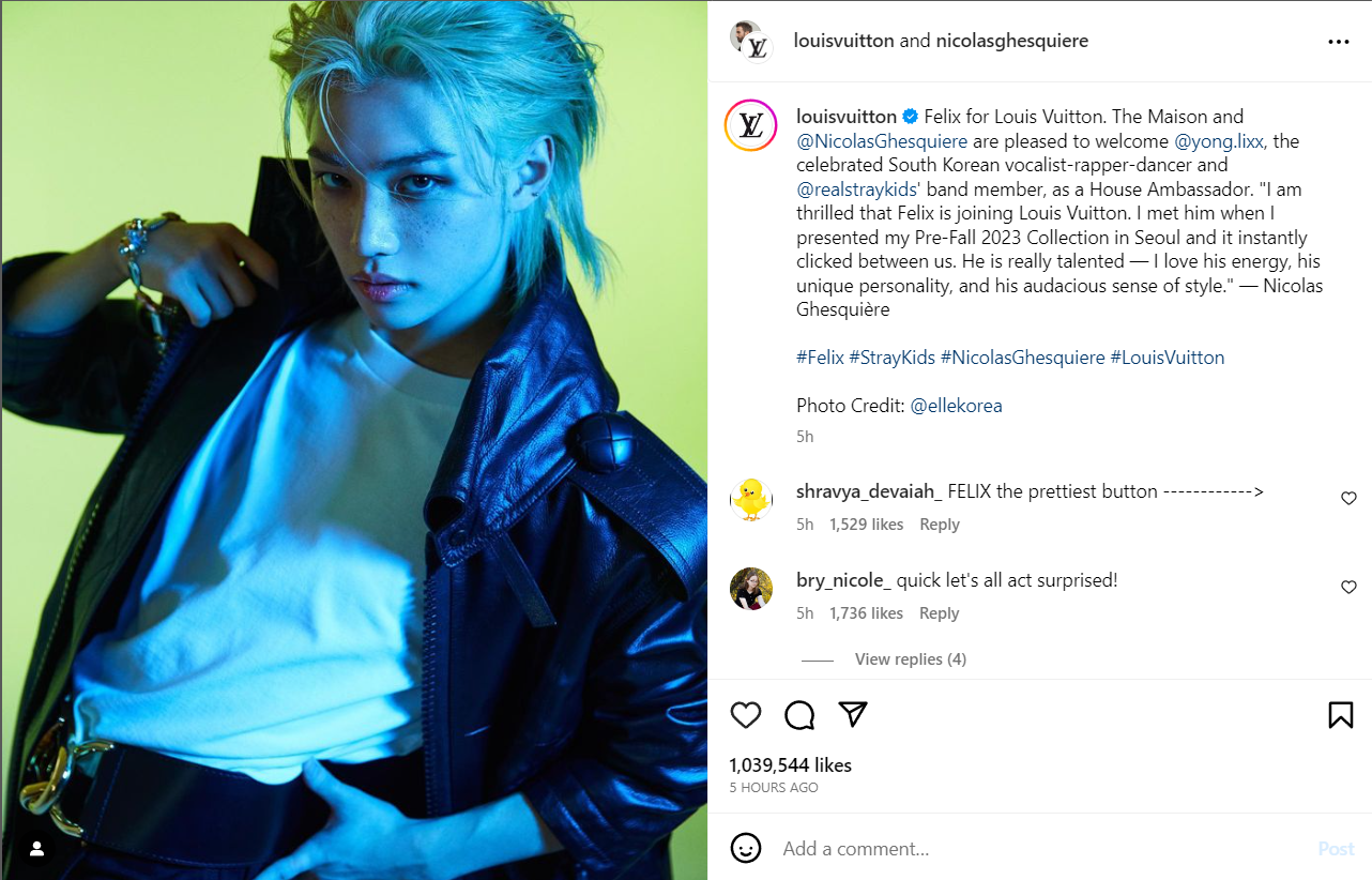 Bài đăng nhanh chóng cán mốc 1 triệu lượt thích sau 5 giờ đăng tải.