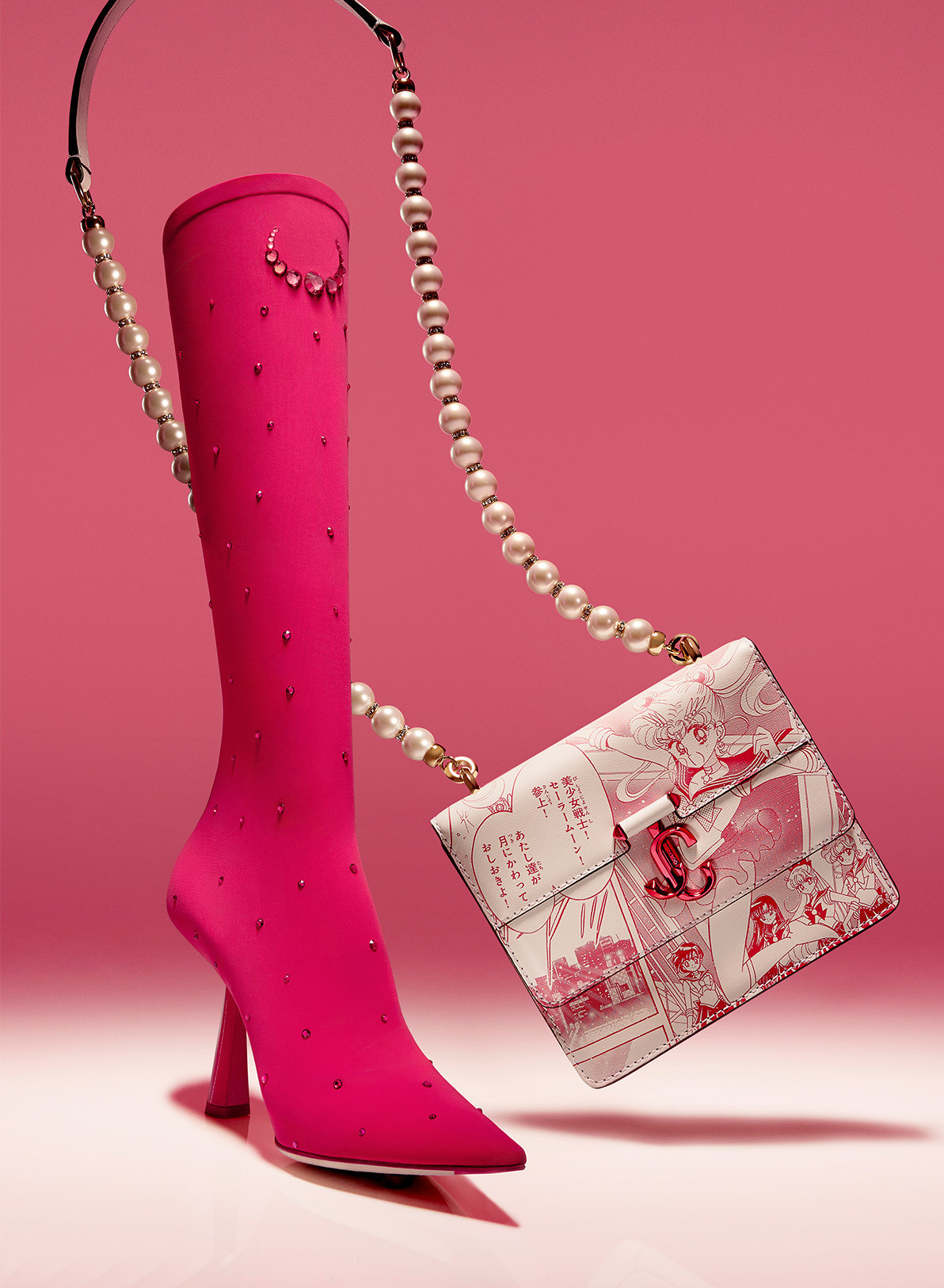 BST Jimmy Choo x Sailor Moon (Thủy thủ Mặt Trăng)