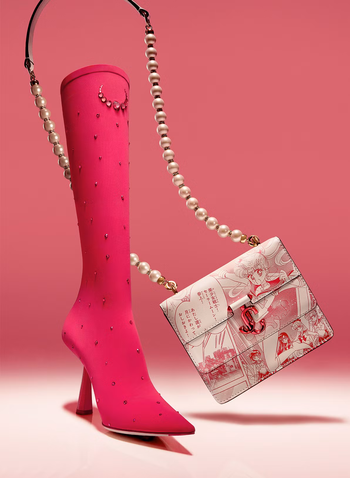 BST Jimmy Choo x Sailor Moon (Thủy thủ Mặt Trăng)