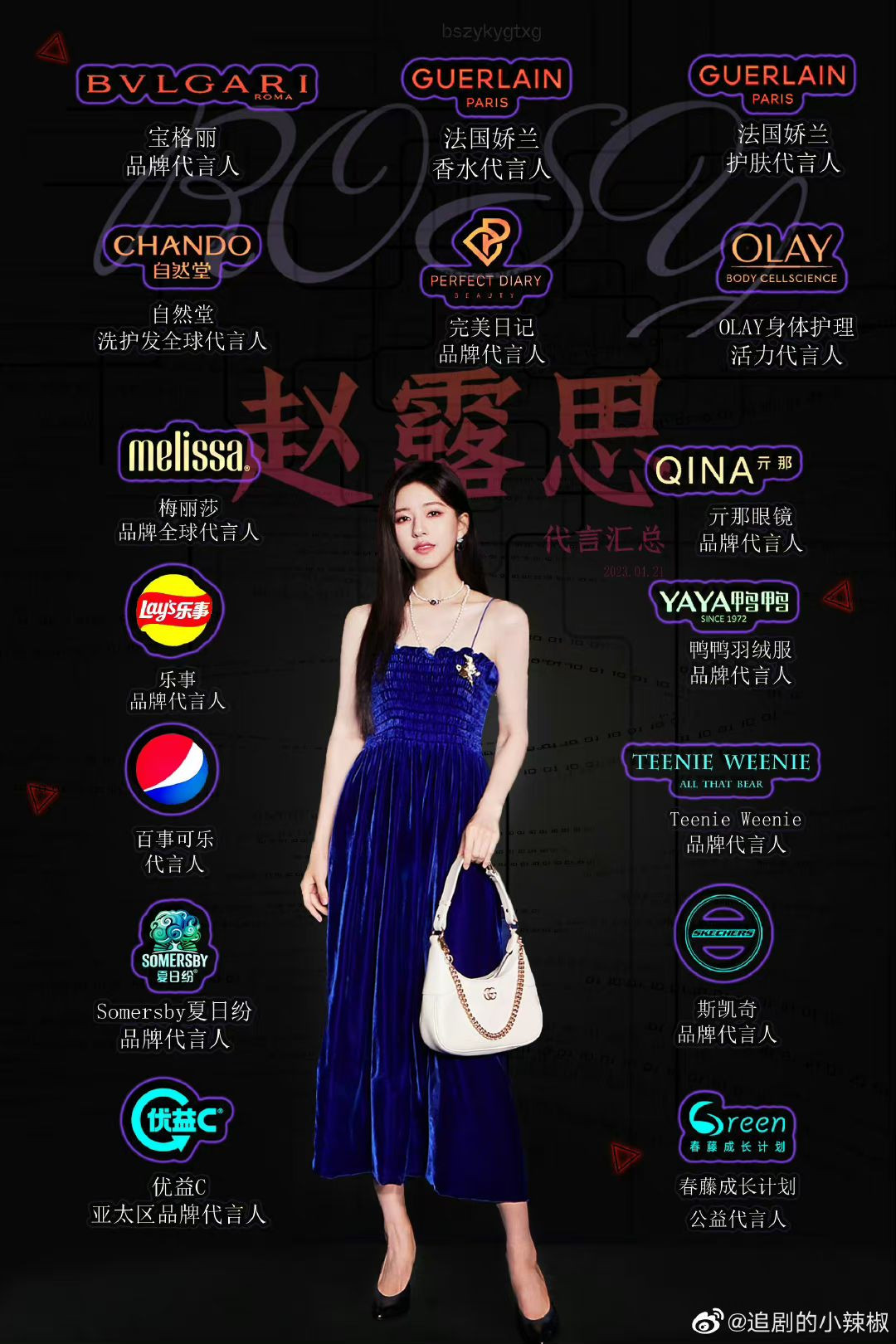 Danh sách loạt thương hiệu nổi tiếng hợp tác với Triệu Lộ Tư. Danh sách loạt thương hiệu nổi tiếng hợp tác với Triệu Lộ Tư.