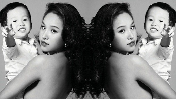 Thanh Vân và con trai đáng yêu