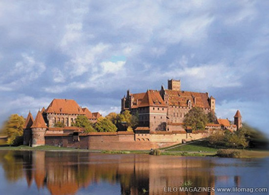 Lâu đài Malbork nổi tiếng nhất Ba Lan rộng 143.591 m2, được xây hoàn toàn bằng gạch theo phong cách kiến trúc Gôtích lớn nhất thế giới. Mehrangarh Fort rộng 81.227 m2, một pháo đài hàng nghìn năm tuổi tại Ấn Độ. Bao quanh là bức tường kiên cố có chiều dày 6m, bên trong là cung điện nguy nga với kiến trúc tinh xảo. Tại đây, bạn có thể thấy nhiều hiện vật lịch sử của những vị vua. Prague Castle rộng 66.761 m2 là lâu đài thời trung cổ lớn nhất ở châu Âu và là nơi ngự trị cổ xưa của các vị vua Séc trong suốt các thời đại. Đây là quần thể các tòa nhà, cung điện, thánh đường lộng lẫy và được xem là biểu tượng của cộng hòa Séc. Windsor Castle rộng 54.835 m2, là lâu đài lớn nhất, lâu đời nhất thế giới và là niềm tự hào lịch sử nước Anh. Lâu đài Hohensalzburg rộng 54523 m2 nằm tại thành phố Salzburg, Áo. Spis Castle rông 49485 m2 là một trong những lâu đài thời Trung cổ lớn nhất ở trung tâm châu Âu, tại miền đông Slovak Buda Castle rộng 44.674 m2 là lâu đài lịch sử của các vị vua Hungary tại Budapest. Himeji Castle rộng 41.468 m2 nằm ở trung tâm của thành phố Himeji, Nhật Bản. Thành cổ Aleppo rộng 39.804 m2, được coi là niềm tự hào của sa mạc, thành cổ Aleppo là một trong những lâu đài nổi tiếng nhất trong thế giới Ả Rập.