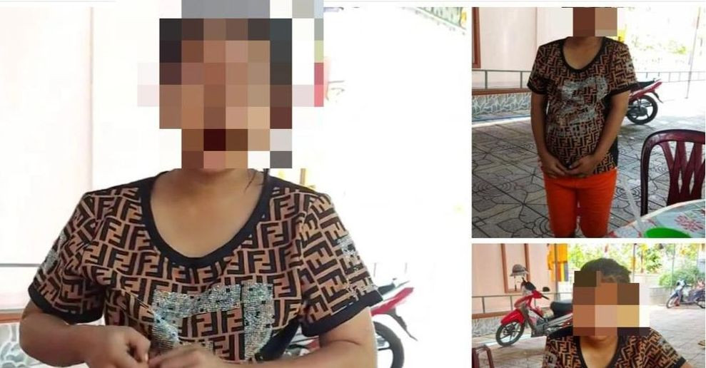 Hình ảnh bé G. mang thai được đăng tải trên facebook.