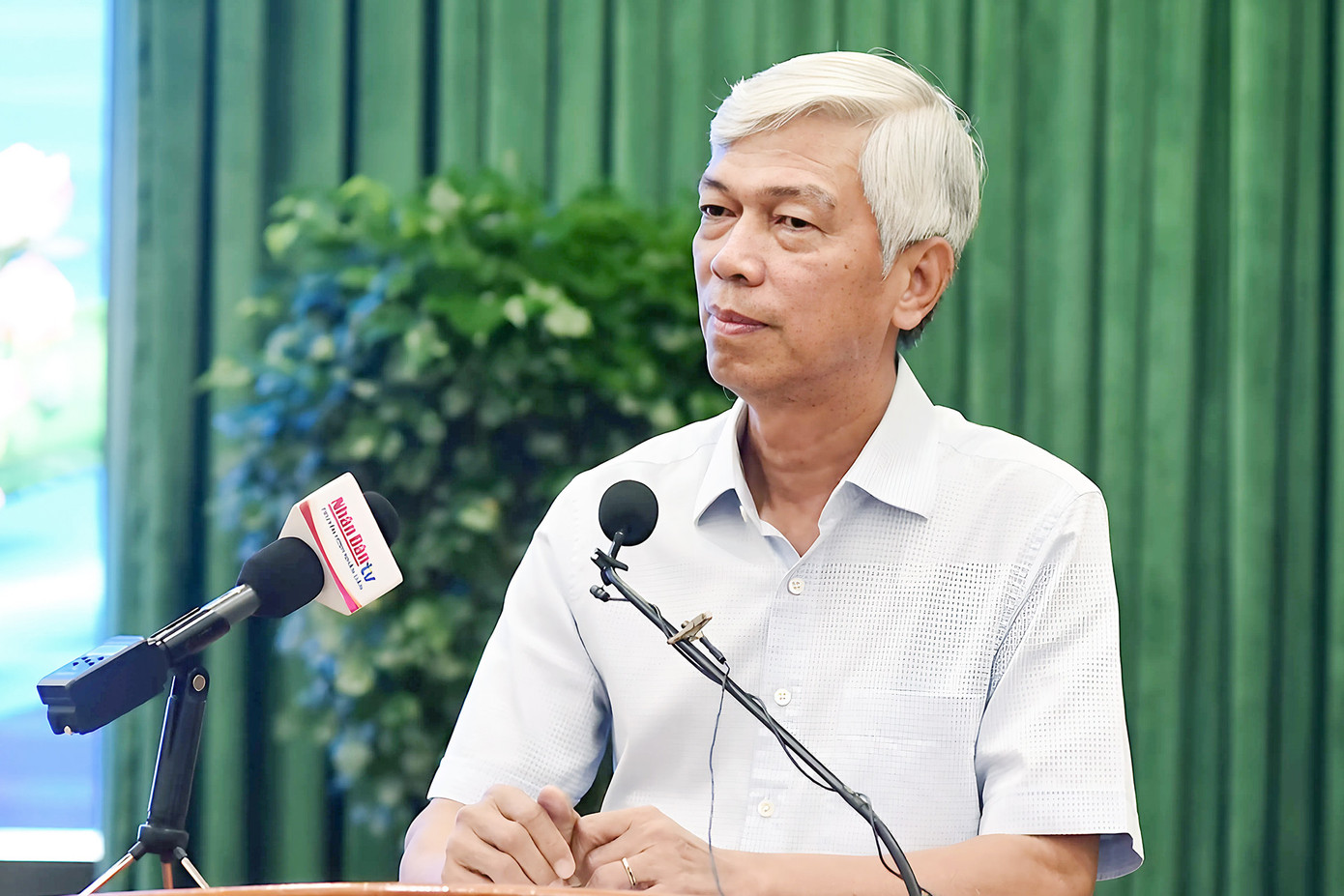 Phó chủ tịch TPHCM Võ Văn Hoan phát biểu tại hội nghị. Ảnh: H.V Phó chủ tịch TPHCM Võ Văn Hoan phát biểu tại hội nghị. Ảnh: H.V