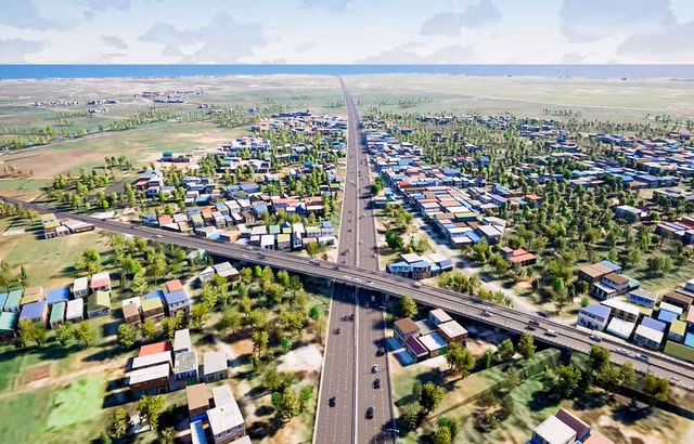 Phối cảnh cao tốc TP HCM - Mộc Bài có chiều dài trên 50 km Phối cảnh cao tốc TP HCM - Mộc Bài có chiều dài trên 50 km