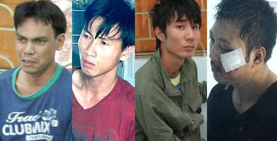 Quốc, Hải, Thái và Khánh (từ trái qua). Ảnh: Vnexpress. Quốc, Hải, Thái và Khánh (từ trái qua). Ảnh: Vnexpress