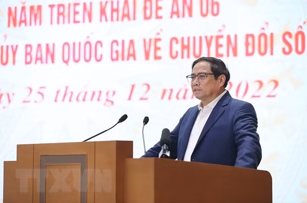 Thủ tướng Phạm Minh Chính phát biểu khai mạc hội nghị. Ảnh: Dương Giang/TTXVN