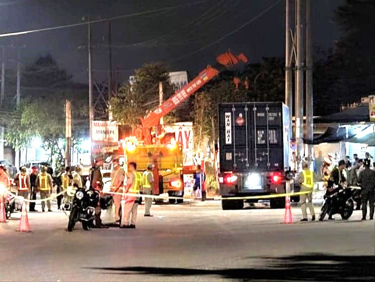 Hiện trường vụ tai nạn